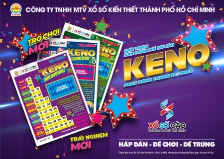 Thêm Một Loại Hình Xổ Số Cào Biết Kết Qủa Ngay KENO