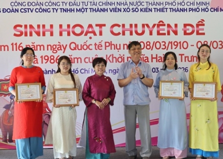 Công ty TNHH Một thành viên Xổ số Kiến thiết Thành phố Hồ Chí Minh đã tổ chức Sinh hoạt chuyên đề, trải nghiệm tàu Metro, khen thưởng danh hiệu “Tập thể và Cá nhân Công đoàn xuất sắc năm 2025”