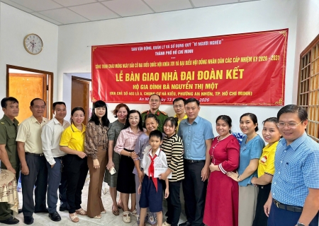 CÔNG TY TNHH MTV XỔ SỐ KIẾN THIẾT TP.HCM CHUNG TAY HỖ TRỢ SỬA CHỮA “NHÀ ĐẠI ĐOÀN KẾT” TẠI PHƯỜNG AN NHƠN