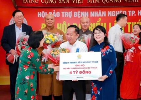 Công Ty TNHH MTV Xổ Số Kiến Thiết Thành Phố Hồ Chí Minh Tiếp Tục Đồng Hành Cùng Hội Bảo Trợ Bệnh Nhân Nghèo Thành Phố Hồ Chí Minh